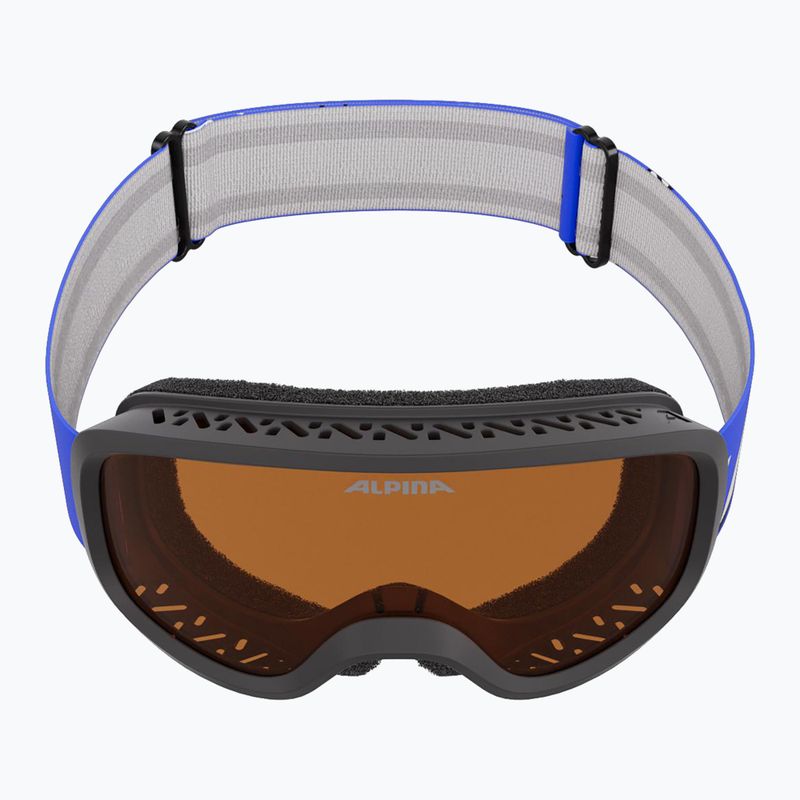 Children's ski goggles Alpina Piney 2.0 blue matt/orange 5