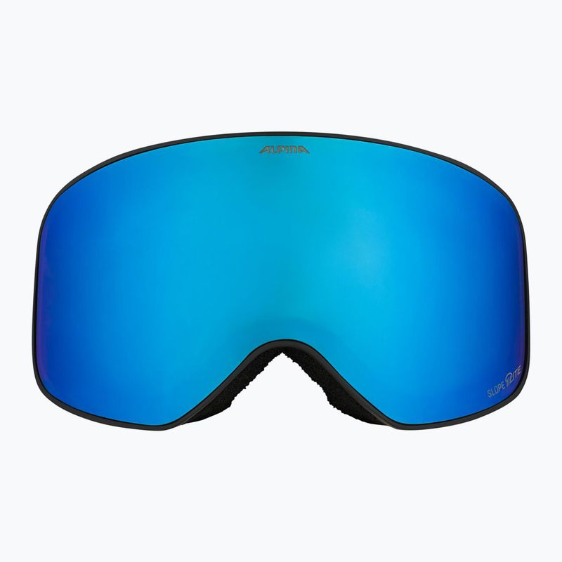 Ski goggles Alpina Slope Q-Lite black/black matt/blue 2