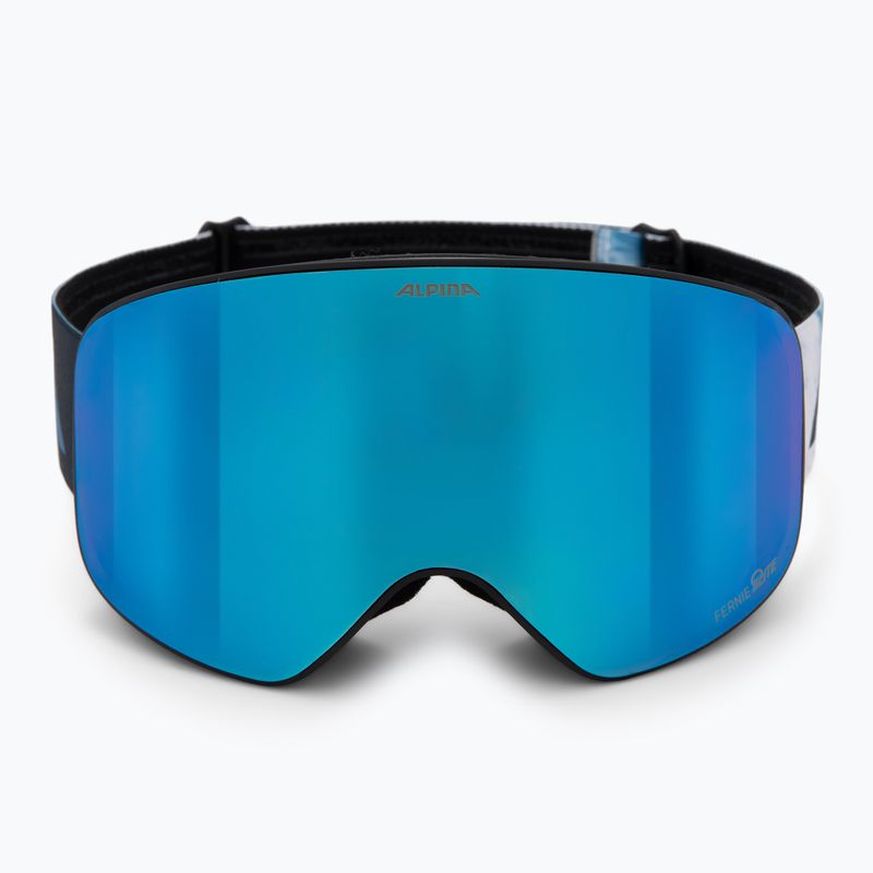 Children's ski goggles Alpina Fernie Q-Lite black/blue matt 2