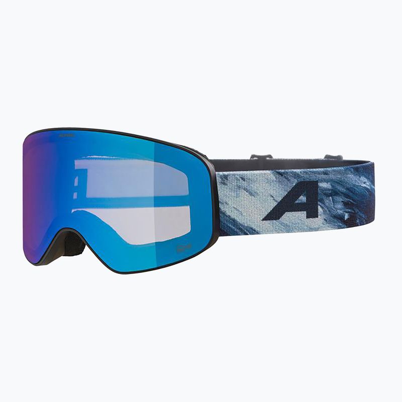 Children's ski goggles Alpina Fernie Q-Lite black/blue matt