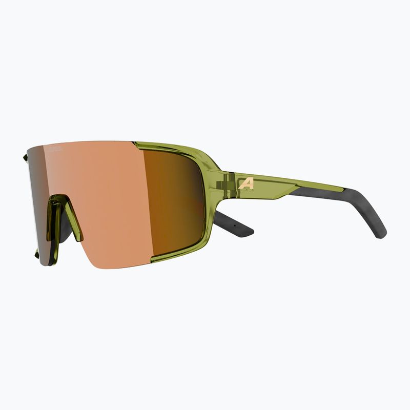 Sunglasses Alpina Lumin green transparent gloss/gold mirror 4
