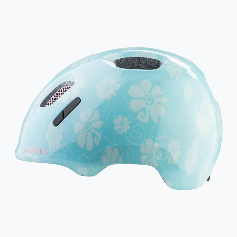 Children's bike helmet Alpina Ximo 2 Jr aqua rose flower gloss 2