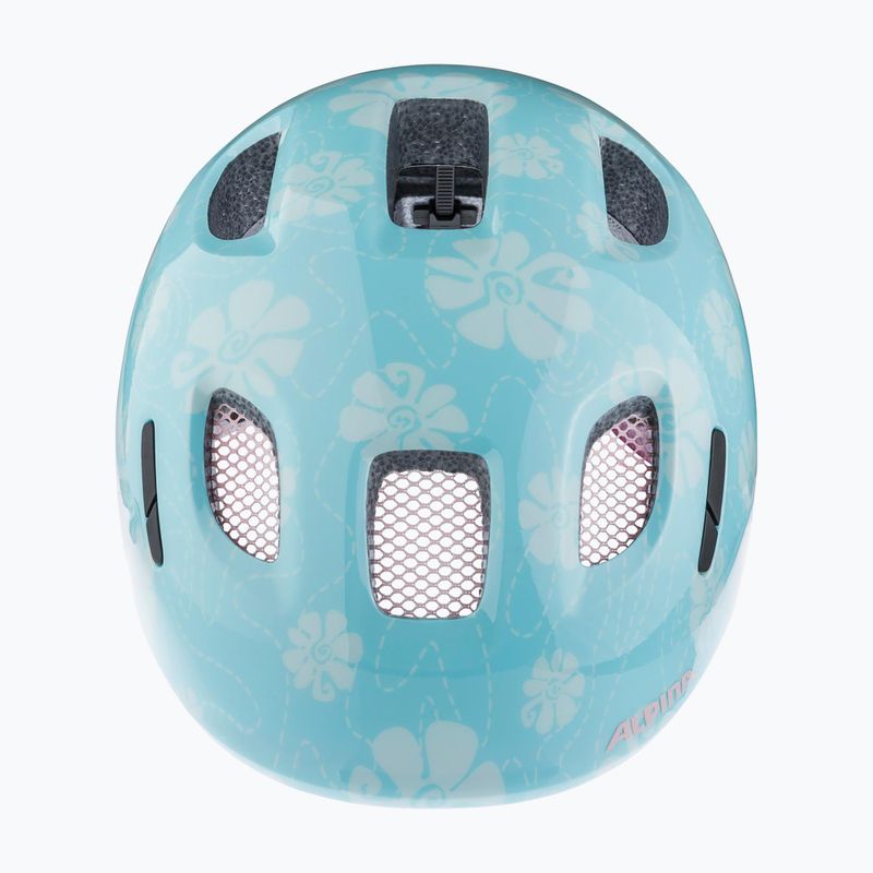 Children's bike helmet Alpina Ximo 2 Jr aqua rose flower gloss 4