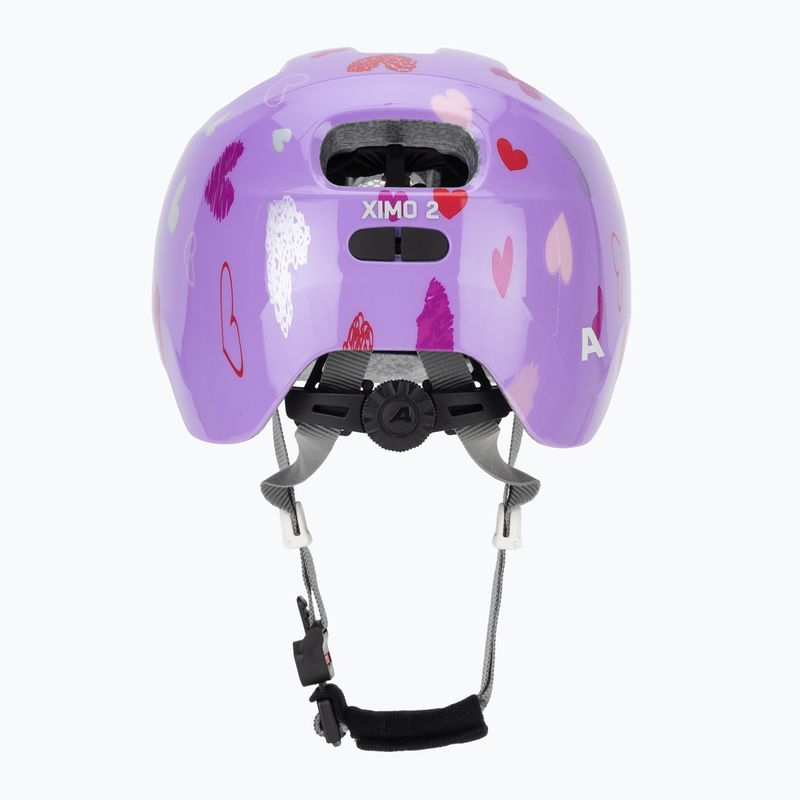 Children's bike helmet Alpina Ximo 2 Jr purple hearts gloss 4