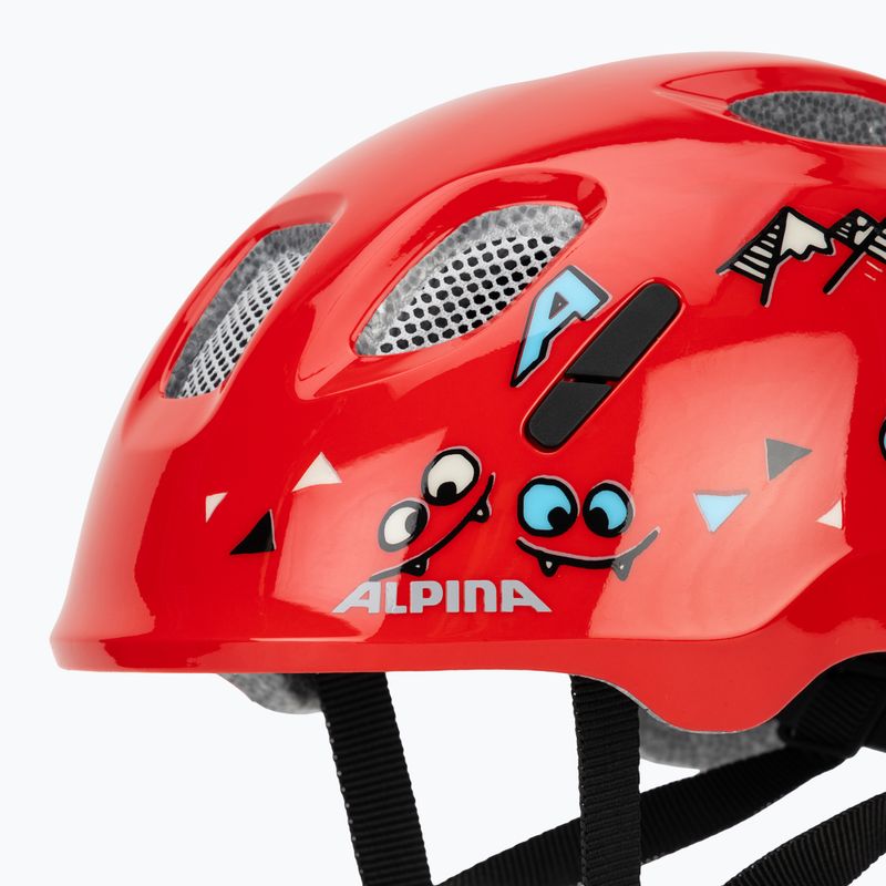 Children's bike helmet Alpina Ximo 2 Jr red smile gloss 8