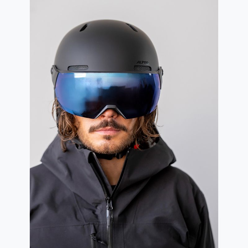 Ski helmet Alpina Arber 2 Visor Q-Lite black matte 5