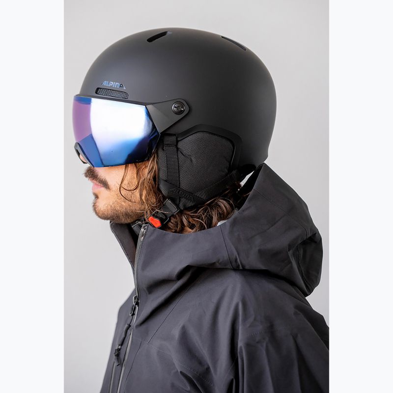 Ski helmet Alpina Arber 2 Visor Q-Lite black matte 6