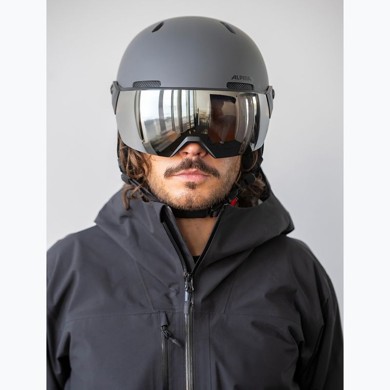 Ski helmet Alpina Arber 2 Visor Q-Lite midnight grey 5