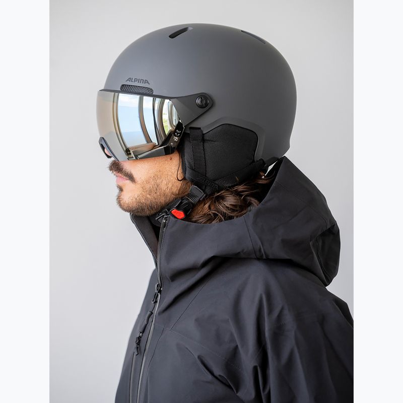 Ski helmet Alpina Arber 2 Visor Q-Lite midnight grey 6