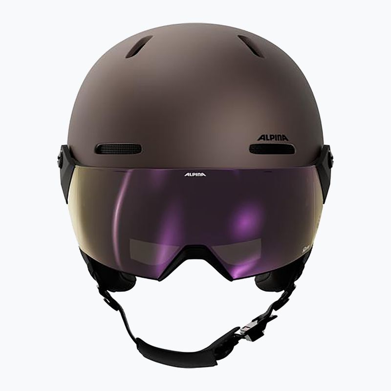Ski helmet Alpina Arber 2 Visor Q-Lite ox brown matt 3