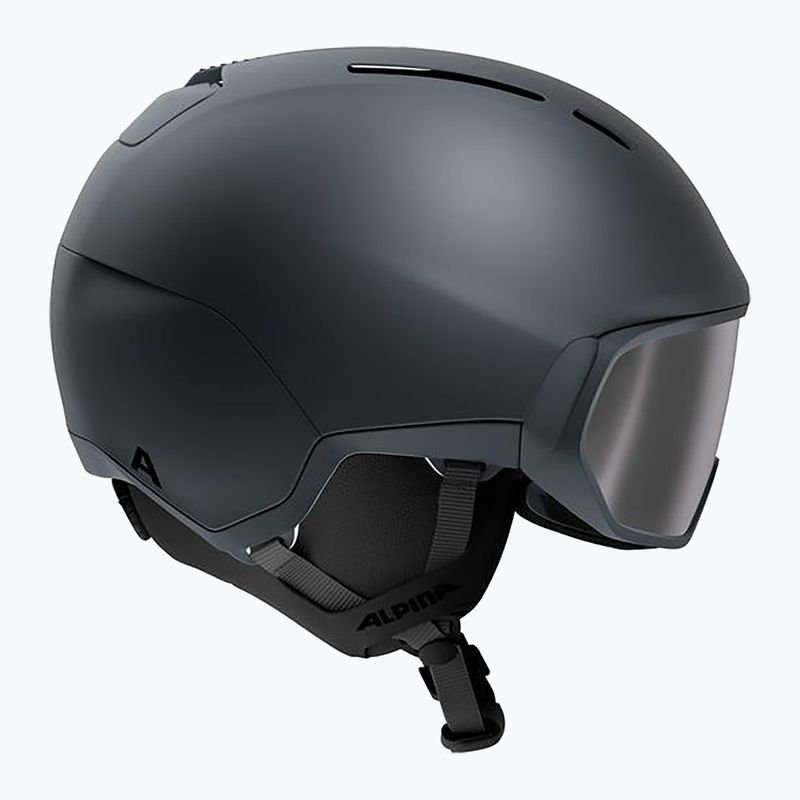 Ski helmet Alpina Vizzard QV MIPS midnight grey matt 2