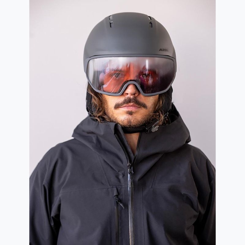 Ski helmet Alpina Vizzard QV MIPS midnight grey matt 5