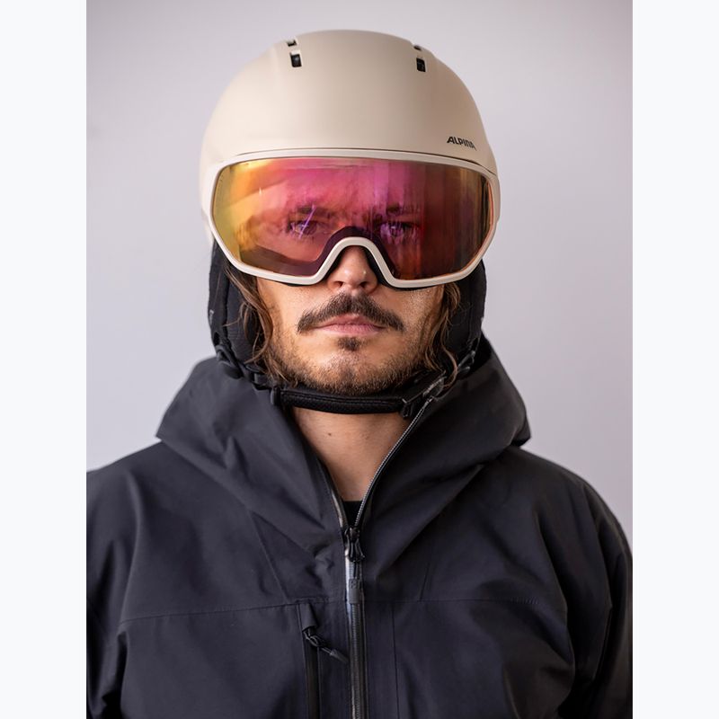 Ski helmet Alpina Vizzard QV MIPS sand matt 5