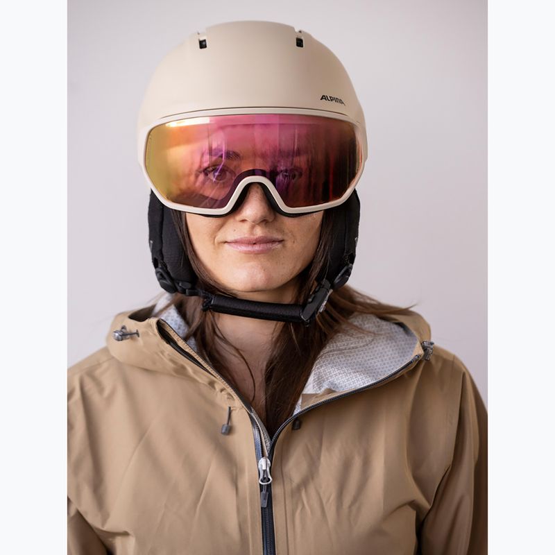 Ski helmet Alpina Vizzard QV MIPS sand matt 7