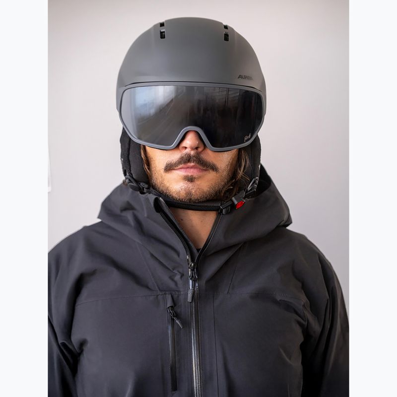 Ski helmet Alpina Vizzard Q-Lite midnight grey matt 5