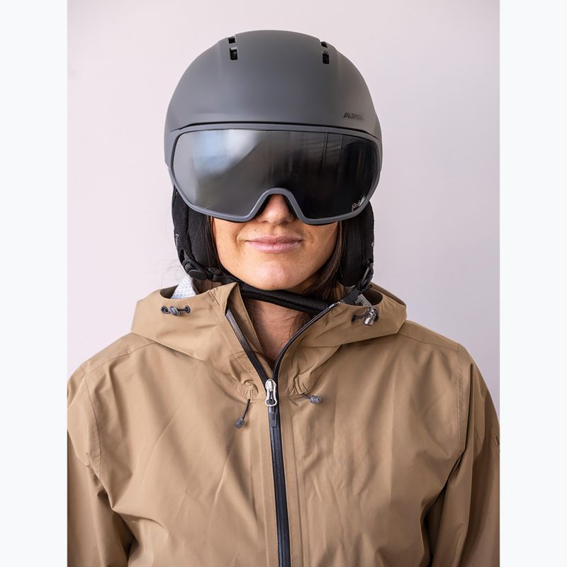 Ski helmet Alpina Vizzard Q-Lite midnight grey matt 7