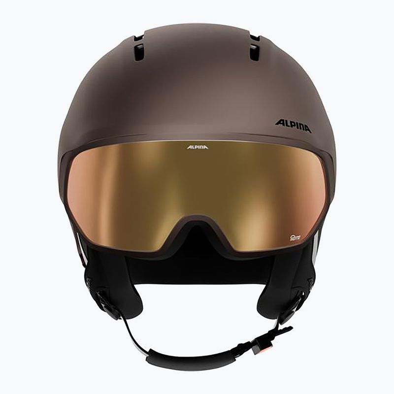 Ski helmet Alpina Vizzard Q-Lite ox brown att 3