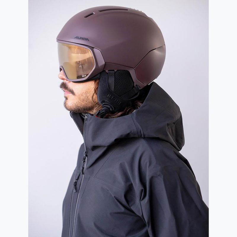 Ski helmet Alpina Vizzard Q-Lite ox brown att 6
