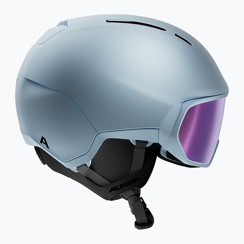 Ski helmet Alpina Vizzard Q-Lite ice blue matt 2