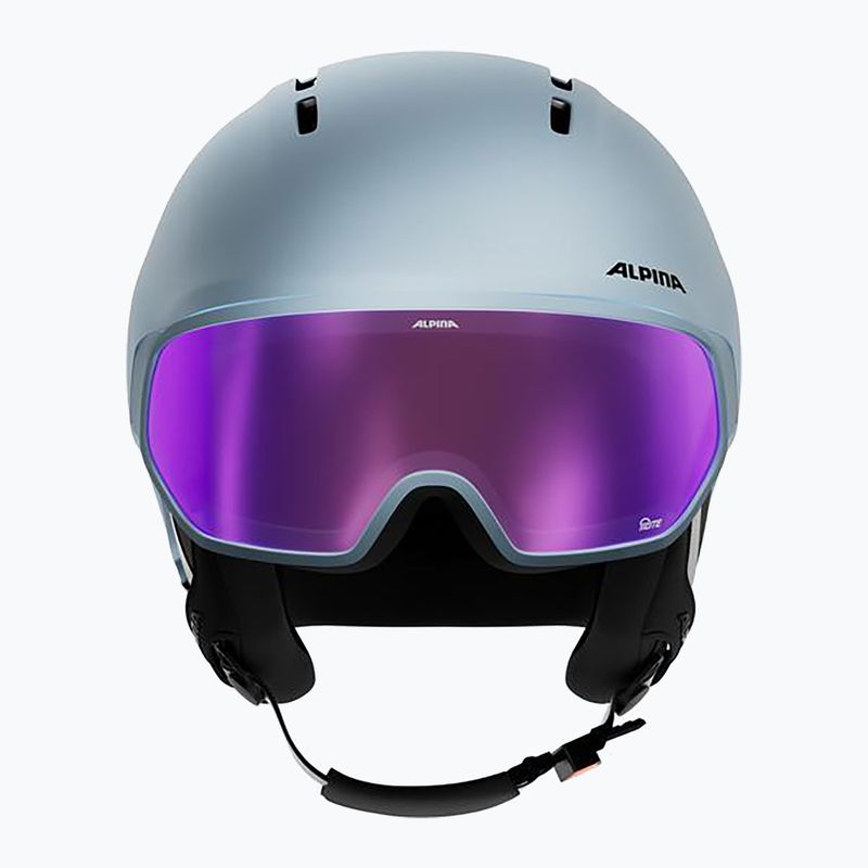 Ski helmet Alpina Vizzard Q-Lite ice blue matt 3