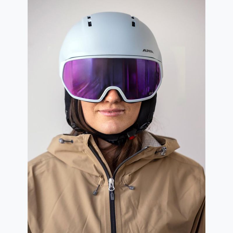 Ski helmet Alpina Vizzard Q-Lite ice blue matt 7
