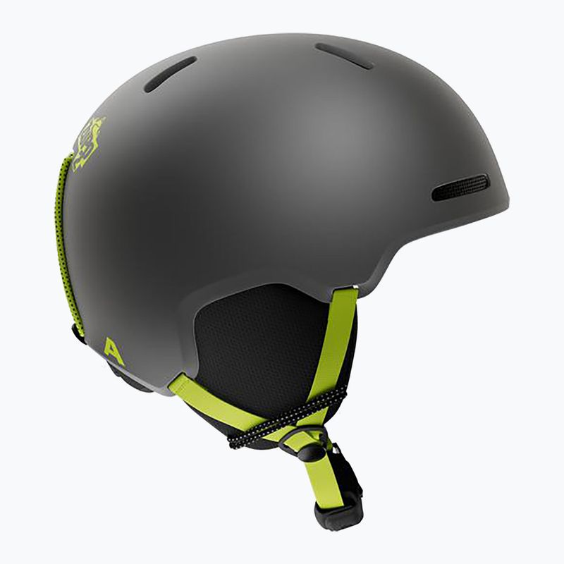 Children's ski helmet Alpina Zupo 2 charcoal neon matt 2