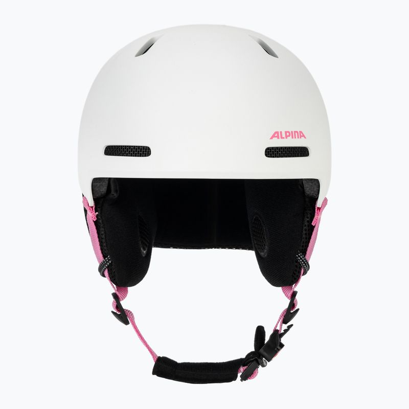 Children's ski helmet Alpina Zupo 2 white pink matt 2
