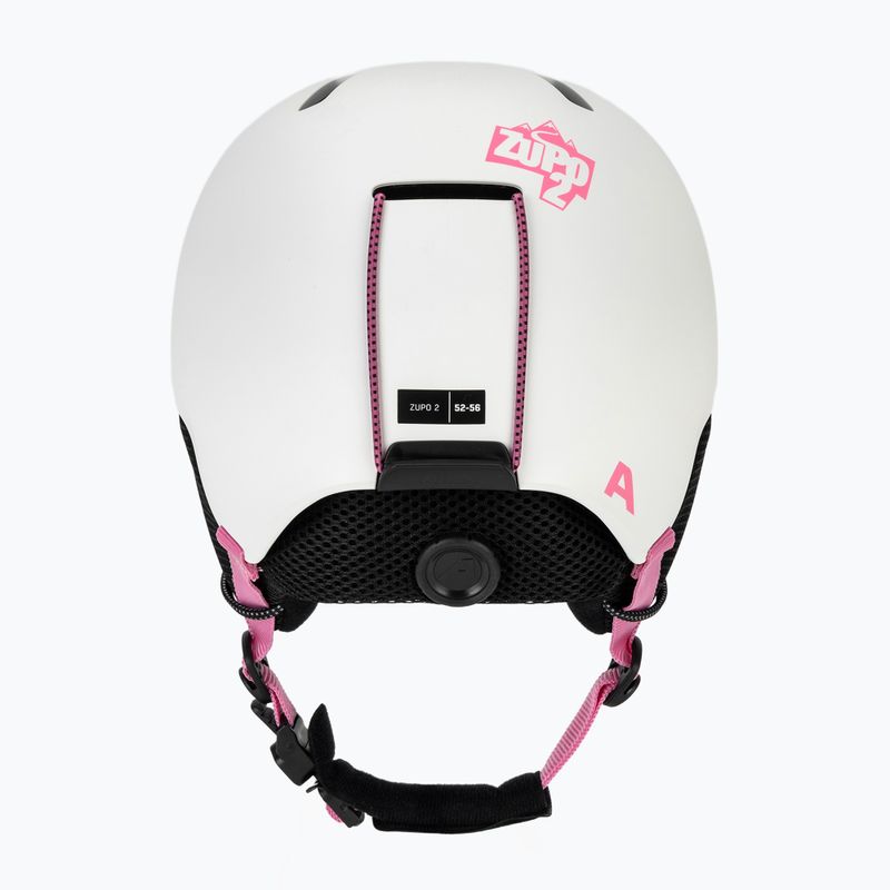 Children's ski helmet Alpina Zupo 2 white pink matt 4