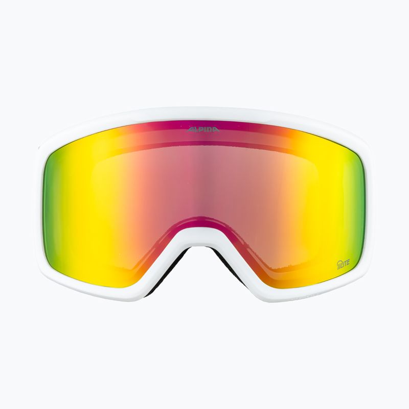 Ski goggles Alpina Narkoja 2 Q-Lite white matt/pink s2 2