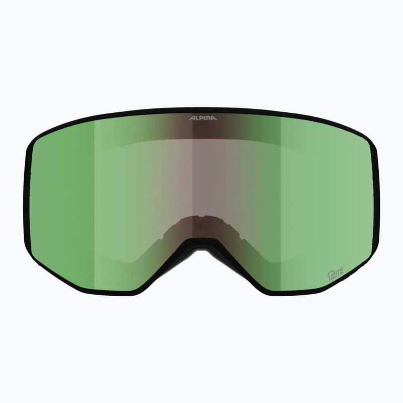 Ski goggles Alpina Venet Q-Lite black/green matt 2