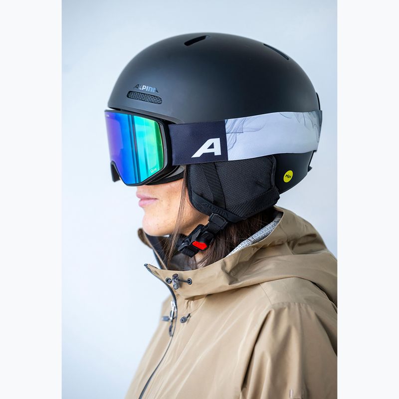 Ski goggles Alpina Venet Q-Lite black/green matt 4