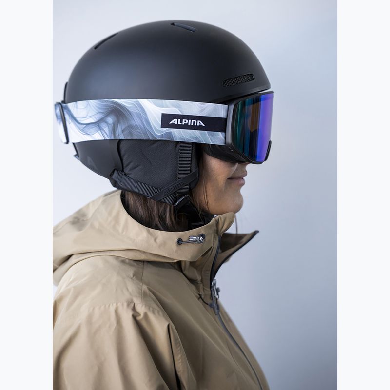 Ski goggles Alpina Venet Q-Lite black/green matt 5