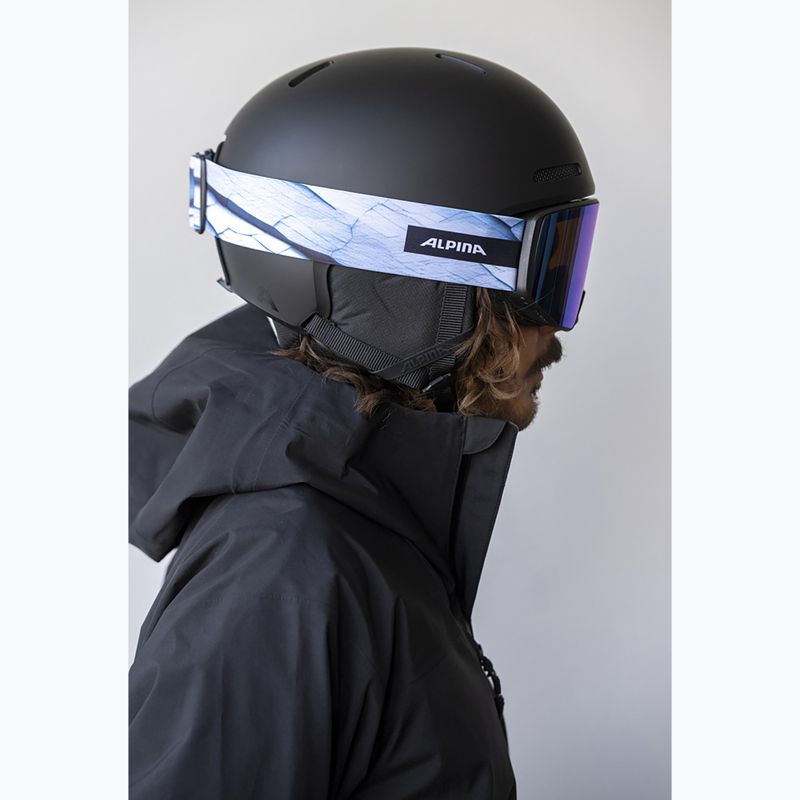 Ski goggles Alpina Venet M Q-Lite  black/blue matt 6