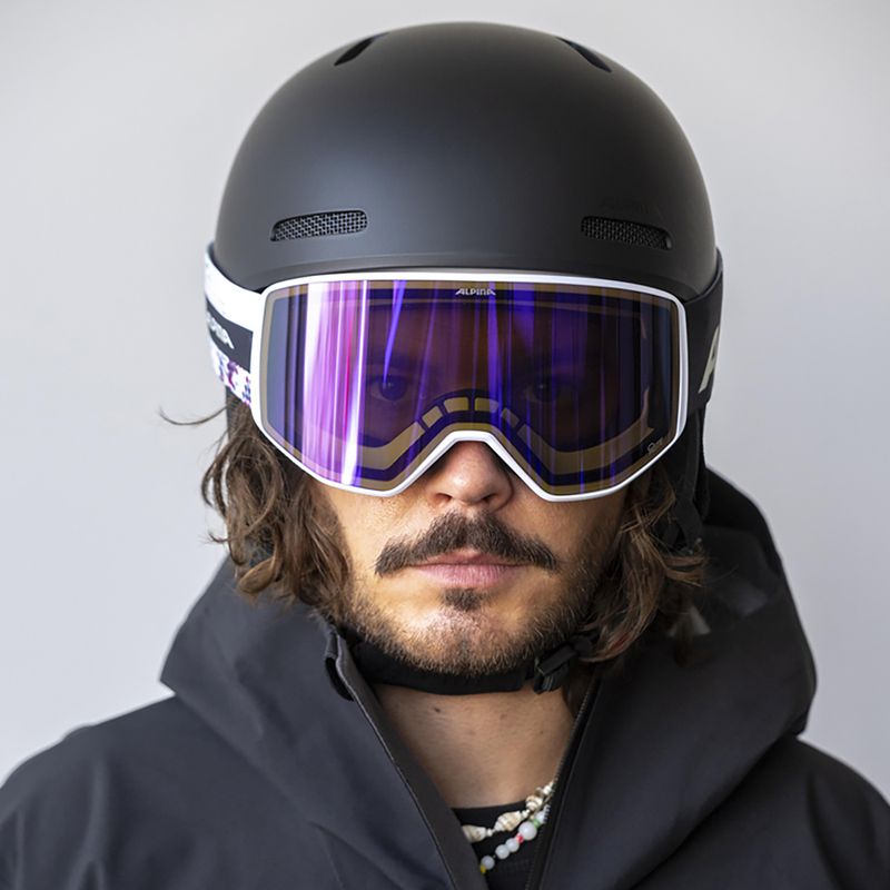 Ski goggles Alpina Venet M Q-Lite  white/lilac matt 4