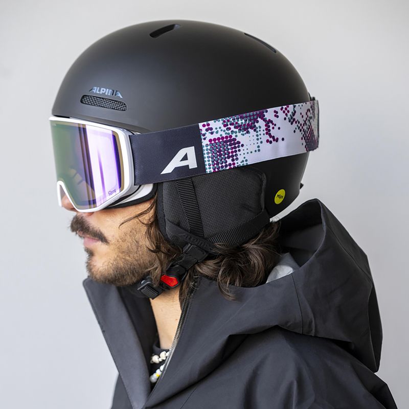 Ski goggles Alpina Venet M Q-Lite  white/lilac matt 5