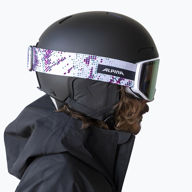 Ski goggles Alpina Venet M Q-Lite  white/lilac matt 6