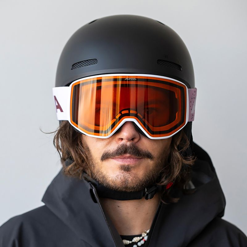 Ski goggles Alpina Venet M white/rose matt 8