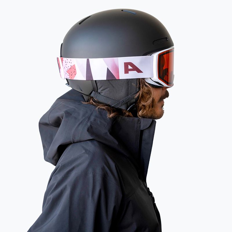 Ski goggles Alpina Venet M white/rose matt 10