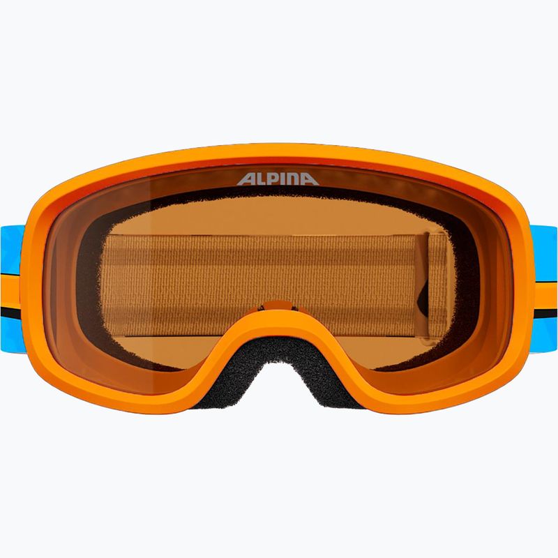 Children's ski goggles Alpina Piney 2.0 orange/blue matt 2
