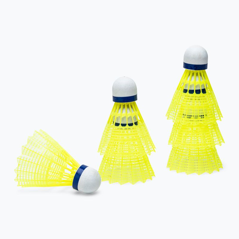 Badminton shuttlecocks VICTOR Nylonshutle 500 6pcs mid yellow 3