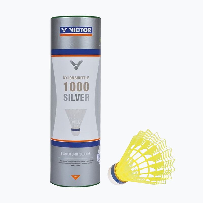 Badminton shuttlecocks  VICTOR Nylonshuttle 1000 fast yellow