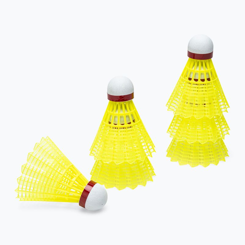 Badminton shuttlecocks VICTOR Nylon Shuttle 3000 fast 6 pcs. yellow 2