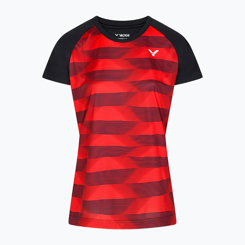 Women's tennis shirt VICTOR T-34102 CD red/black 4