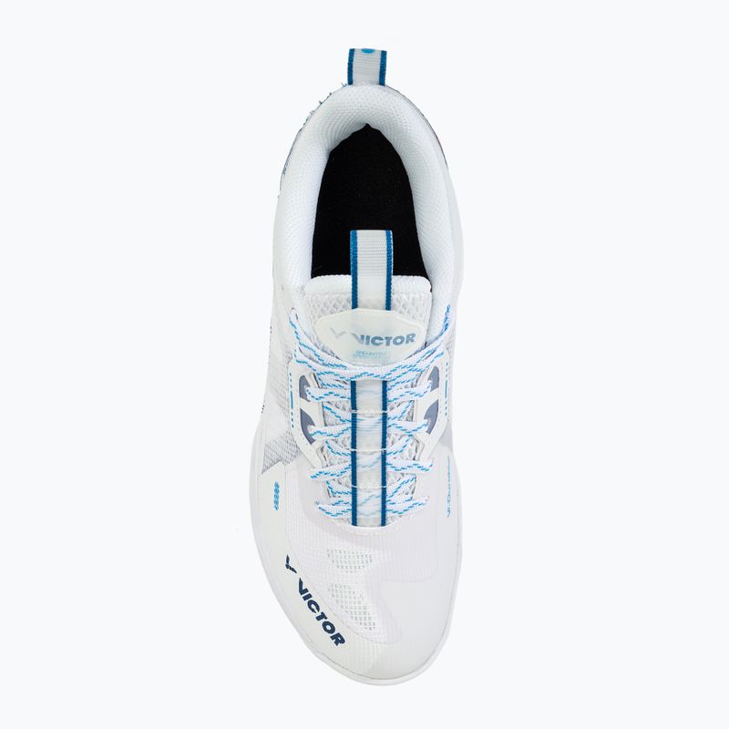 Men's badminton shoes VICTOR S82III AF white/myconos blue 6