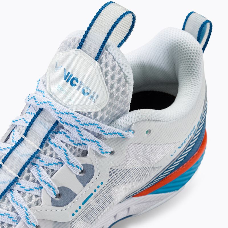 Men's badminton shoes VICTOR S82III AF white/myconos blue 9