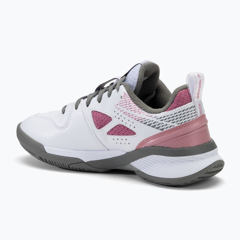 Women's badminton shoes VICTOR A610IVF white/ grey 3