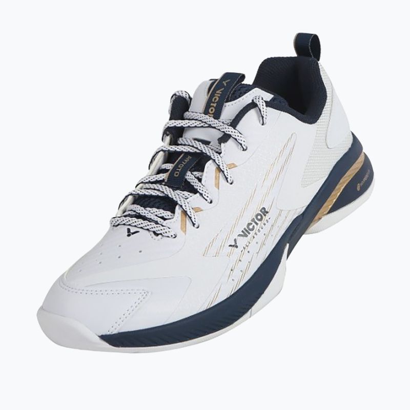 Men's badminton shoes VICTOR A970TD AX bright white/light gold 8