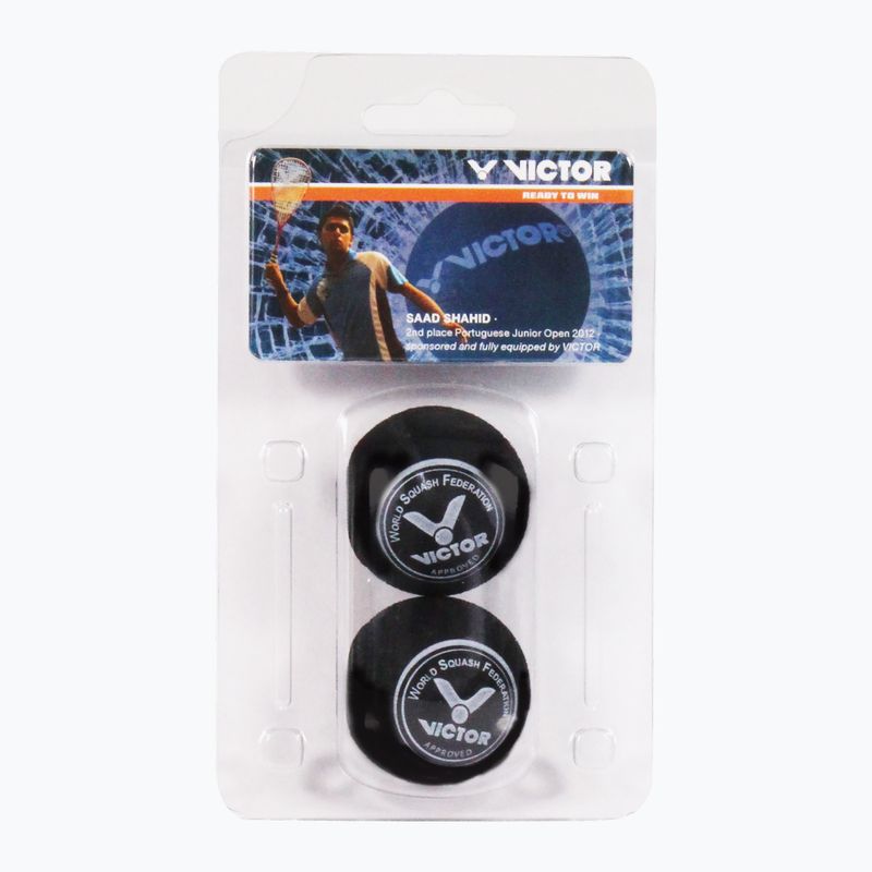 VICTOR Squashball Blue 2 pcs black.