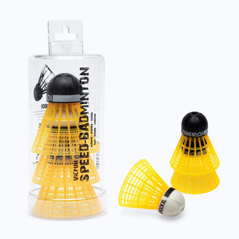 VICFUN Shock Tube badminton shuttlecocks 3 pcs orange