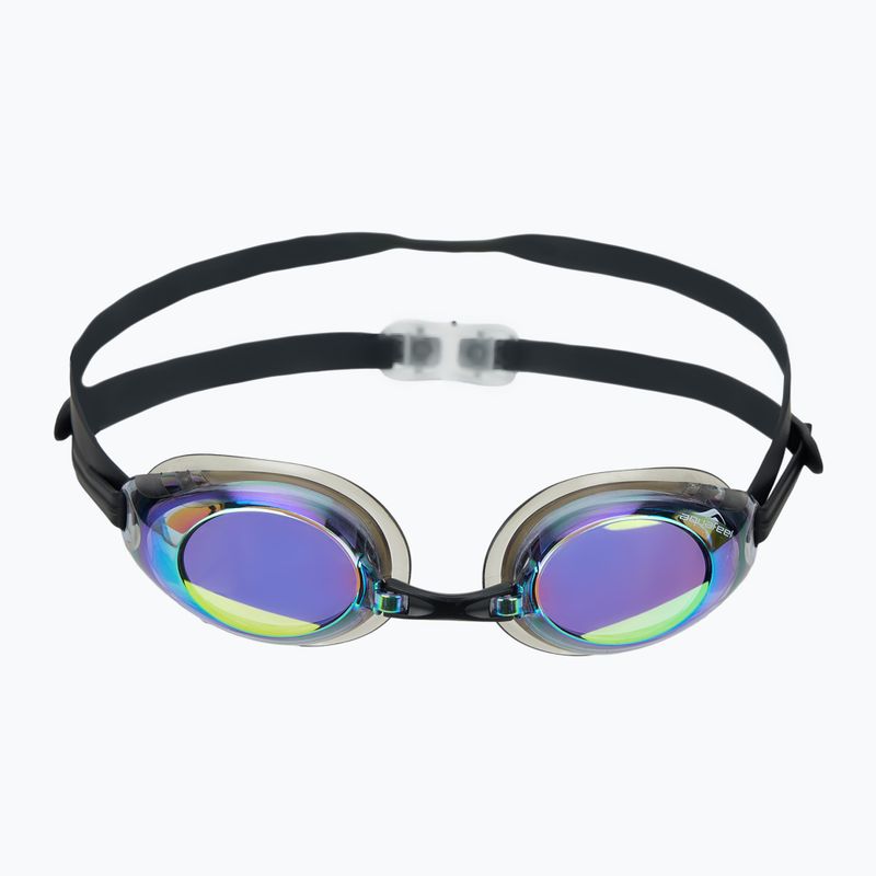 Swimming goggles aquaFeel Glide Mirrored black/gold